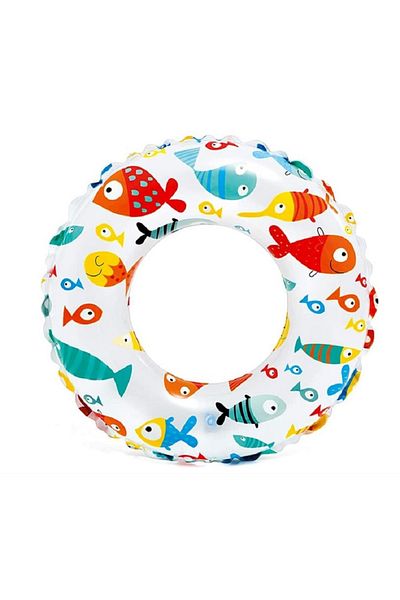 Intex Transparent Inflatable Swim Rings – Colorful Pool Float for Kids & Adults