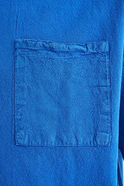 Machinist Men's Effected Washed Basic Soft Blue Shirt