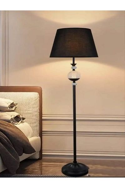 rexa Floor Lamp Hotel Bedroom Living Room Antique Brass Crystal Floor Lamps