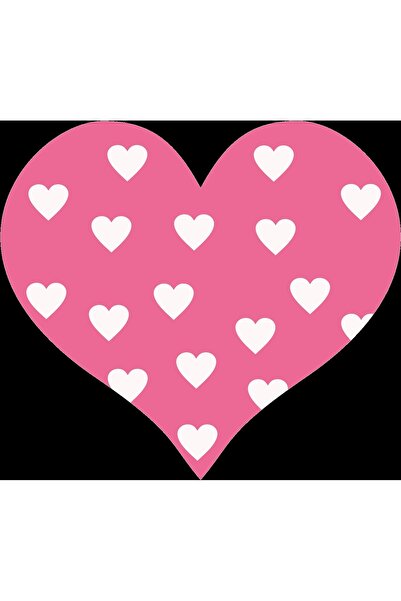 Reysa Tasarım Pink Heart Wall Sticker with Heart