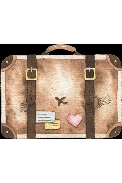Reysa Tasarım ملصق حائط على شكل حقيبة قديمة