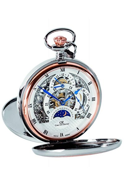 Carl Von Zeyten Alb Pocket Skeleton Mechanical CVZ 0040 RSL Men's Watch