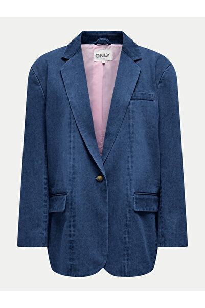 ONLY Sacou albastru pentru femei ONLY-15338592 DENIM ALBASTRU MEDIU