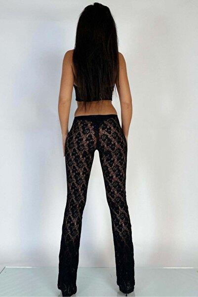 WildFashion Semi-transparent black lace summer jumpsuit G857-1