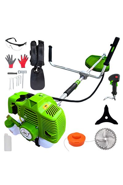 COBI SMART® German Technology petrol brushcutter, 7 HP, 4.9 kw, 9000 rpm, 6 accessories included - COBI SMART®