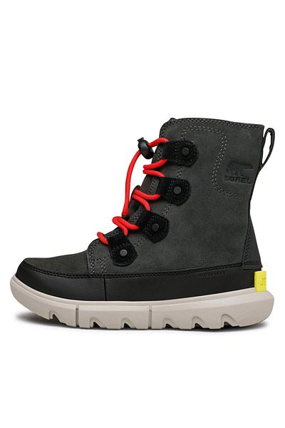 Sorel Boy Snow Boots black SOREL-2020621093 YOUTH SOREL EXPLORER LACE WP JET, BLACK