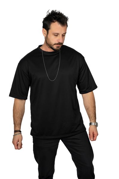 MAXI DRY Μπλουζάκι Anti-Excessive Sweat Black Oversize, Wetness Leak Proof, Διπλή στρώση