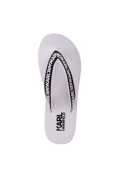 Karl Lagerfeld KOSTA Karnimal white and black slippers S