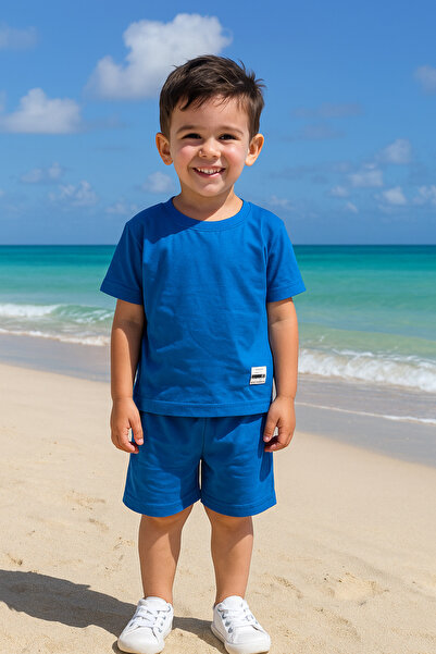 mb kids Set de pantaloni scurți de vară pentru fete și băieți Armalı Basic