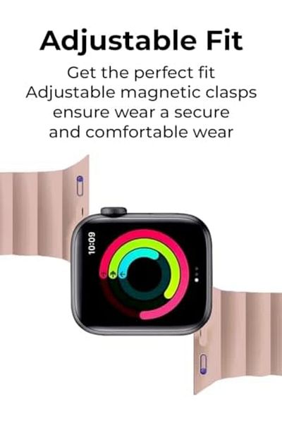 Glassology Smart Watch Band Magnetic Silicone 42 mm Pink – Compatible with Apple Watch 38mm/40mm/4