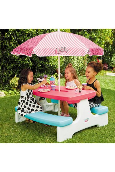 Little Tikes L.O.L. Surprise Birthday Party Table with Umbrella