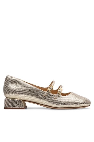 CLARKS Pantofi sport damă aurii CLARKS-26181312 P14 CHAMPAGNE INT