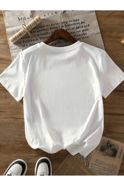 Jakinta Outdoors Baskılı Oversize Bisiklet Yaka Tişört – Pamuk Penye 2 İplik | Unisex & Günlük Rahat