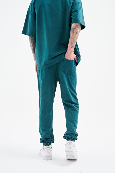 Machinist Ανδρικό παντελόνι Relaxed Washable Oil Green Cloudy