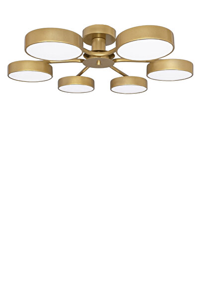 Turanconcept Güneş Modern Tasarım 6lı Led Avize Enerji Tasarruflu 3 Renk Işık Salon Yatak Odası Yemek Odası