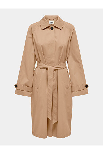 ONLY Trench bej pentru femei ONLY-15308598 ONLORCHID TIGERS EYE LIME