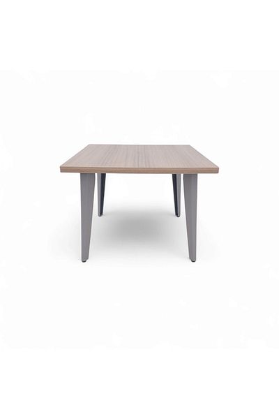 concent Beige wood color serving table with MDF wood top