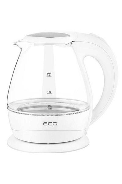 ECG Fierbător electric din sticlă ECG RK 1520, 2200 W, 1,5 L, iluminare din spate albastră
