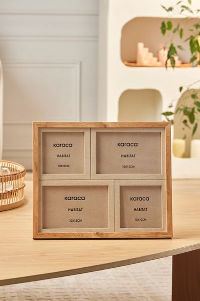 Karaca Habitat Rune Wood Look 4-Piece Frame 27.8 X 22.8 cm