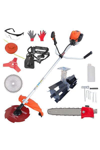 COBI SMART® Pandora T5600 brushcutter package, 4-stroke engine, 7.5HP 62CC, 5.6 kW, accessories included - COBI SMART®