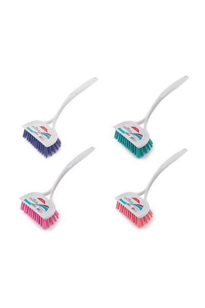 Flora Trendy Durable and Sturdy Sink and Bathtub Brush Assorted Color
