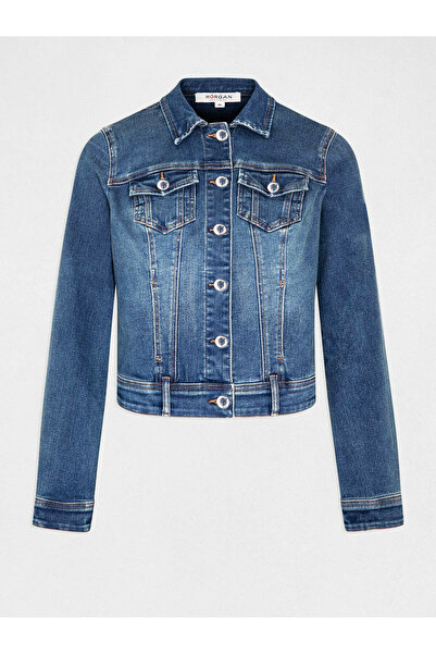 Morgan Women's Denim jacket 231-VPOMI Blue