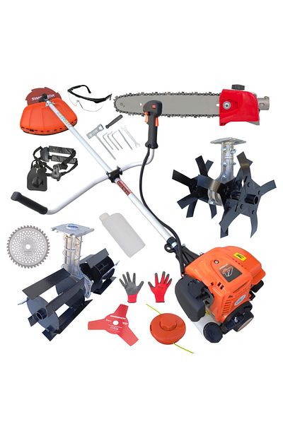 COBI SMART® Pandora T5600 brushcutter package, 4-stroke engine, 7.5HP 62CC, 5.6 kW, accessories included - COBI SMART®