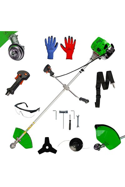 COBI SMART® GREEN petrol brushcutter, 3.8 kW, 2-stroke, 52 cm³, complete package - COBI SMART®