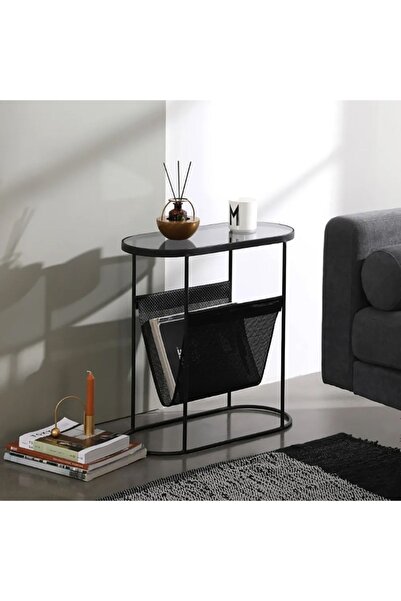 Hitit Dekorasyon Black Yan Sehpa