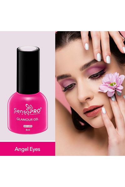 SensoPRO Milano Ojă semipermanentă Glamour Gel 8ml, Angel Eyes #18