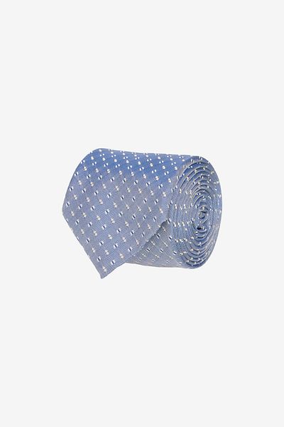 ALTINYILDIZ CLASSICS Men's Blue-Beige Patterned Tie
