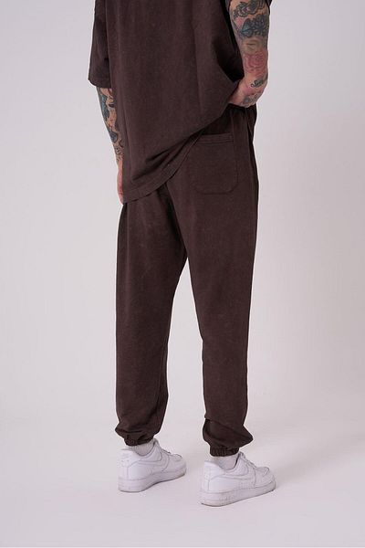 Machinist Men's Relaxed Washed Oak Coffee Cloudy Sweatpants