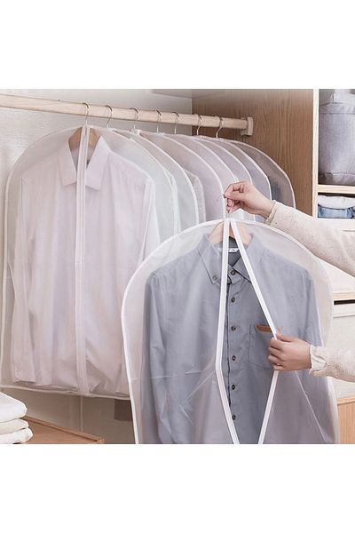 wei inox Clothes protection cover, textile material, white, 80x60 cm
