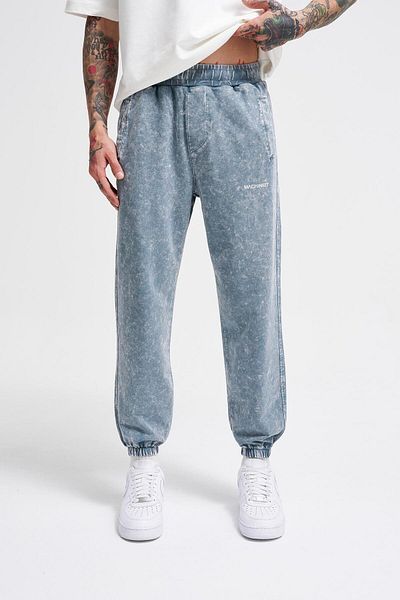 Machinist Men's Luxury Basic Washed Jogger Sweatpants Ghost Spotted