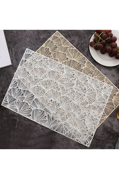wei inox Napron de masa, pvc, argintiu, 45x30 cm
