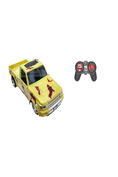 rexa Yellow Remote Control (RC) Pickup Truck – Durable Off-Road Toy for Kids