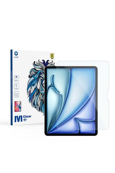Lito Husă pentru iPad Air 13 (2024) - Lito 2.5D Classic Glass Matte - Transparentă