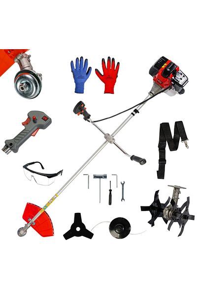 COBI SMART® 2-stroke petrol brushcutter package, 3.8 kW, 0.6 liters/hour, accessories included - COBI SMART®