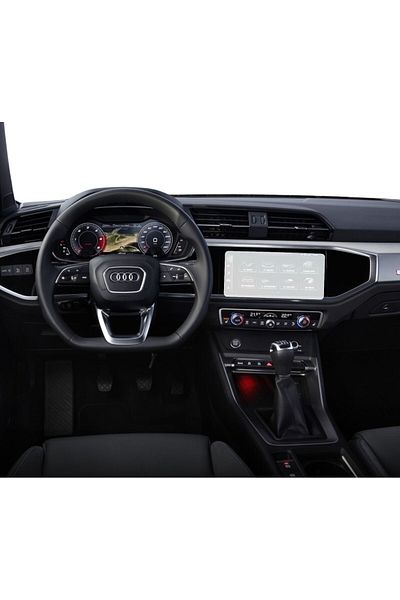 UNIVERSAL CAR Navigation Protection Film Audi Q3 2018+, Duragon, Matte silicone, installation kit