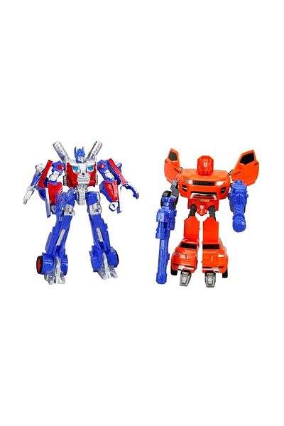 Modafiks Illuminated 2-Piece Power Robot Transformer Transforming Vehicles