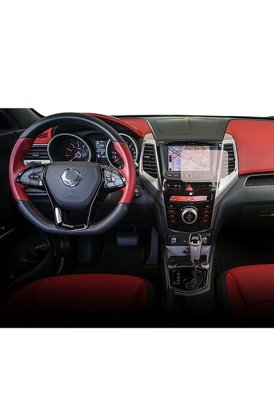 Ssangyong Kyron Duragon navigation display protection film, for Ssangyong Tivoli 2015-2019, matte, installation kit
