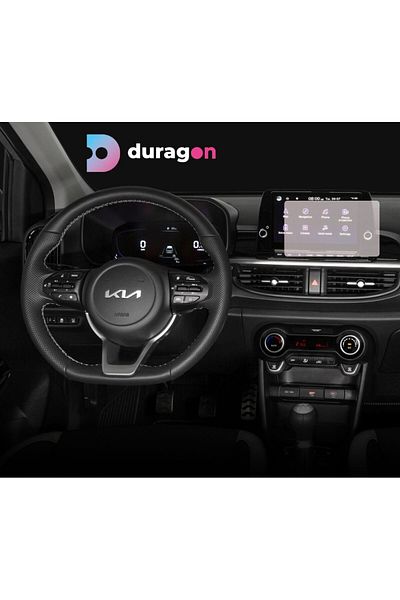 Hyundai / Kia Navigation Protection Film Kia Picanto 2023+, Duragon, Matte silicone, installation kit