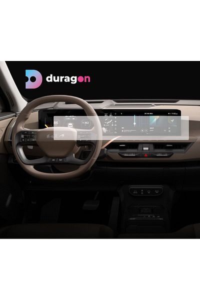 Hyundai / Kia Navigation Protection Film Kia EV5 2023+, Duragon and Dashboards, silicone, installation kit