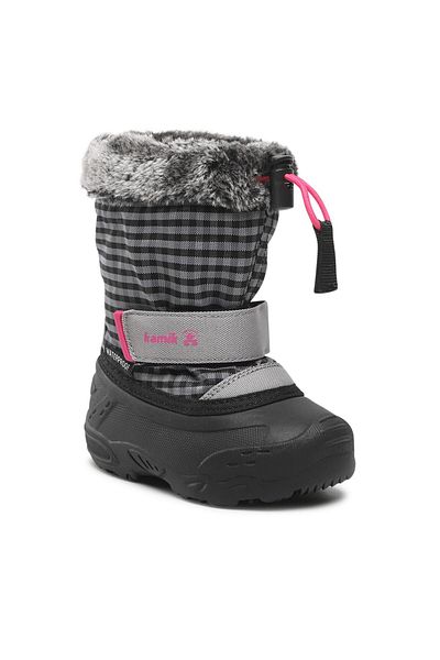 Kamik Girl Snow Boots gray KAMIK-NF9389 GPI GREY/PINK-GRIS/ROSE