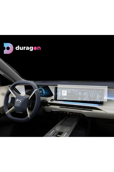 UNIVERSAL CAR Navigation Protection Film DS NÂ°8 2024+, Duragon, silicone, installation kit