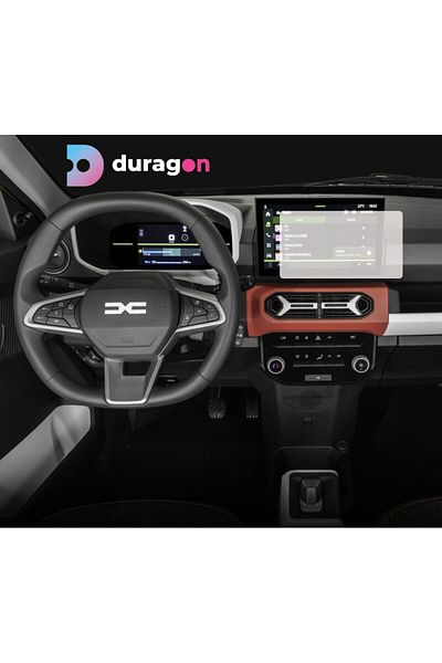 Dacia Navigation Protection Film Dacia Spring 2024+, Duragon, silicone, installation kit