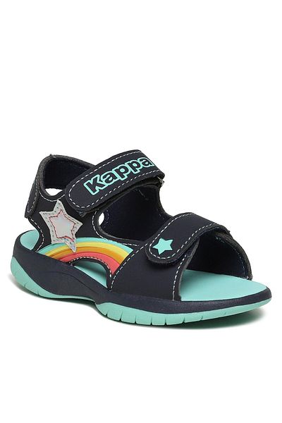 Kappa Sandale albastre pentru fete KAPPA-261042K PELANGI K 6737 BLEUMARIN/MENTĂ
