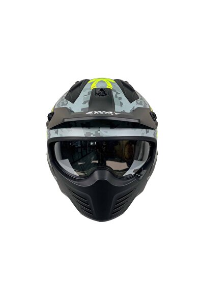 Sway MOTOTEZ SWAY X2 TROOPER KASK MODÜLER MOTOSİKLET KASKI