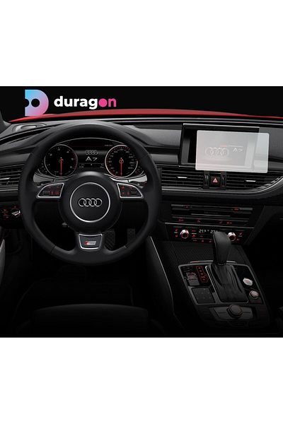 UNIVERSAL CAR Navigation Protection Film Audi A7 Sportback 2014-2017, Duragon, silicone, installation kit