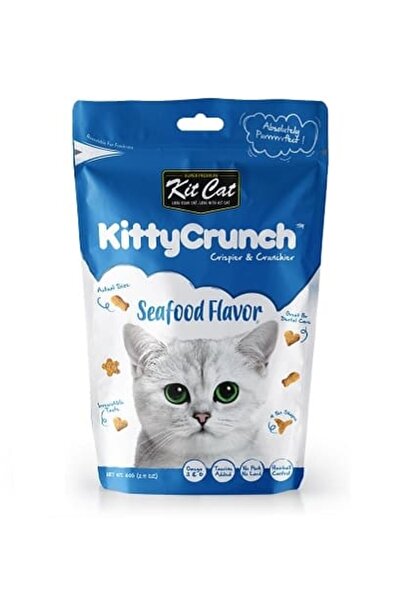 Kit Cat كيتي كرانش بنكهة المأكولات البحرية، عبوة من 6 قطع، 60 غرام